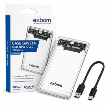 Imagem de Case Gaveta Para HD 2,5 Externo Usb 3.1 Sata 6Gb/s Até 4 Tb - Exbom