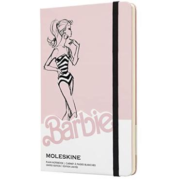 Imagem de Caderno Barbie, Moleskine, Sem Pauta, Rosa Claro, Grande