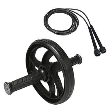 Imagem de Kit Roda/Rolo Abdominal + Corda De Pular 2,90m Funcional