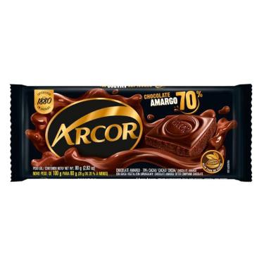 Imagem de Chocolate Amargo Arcor 70% 80g