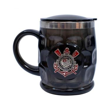 Imagem de Caneca Térmica Brasão Metal 500Ml - Corinthians