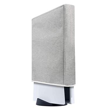 Imagem de PS5 Console Dust Cover PS5 Dust Protector Custom Designed for PlayStation 5 Console Disc Edition & Digital Edition with Thick Cotton Precision Cut Easy Access Cable Port