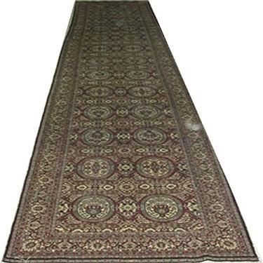 Imagem de Tapete longo de corredor 76x762 cm, fabricação artesanal de arte de seda, tapete luminoso Baolian brilhante