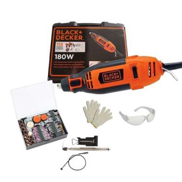 Micro retífica Black+Decker RT18KA 180W 127V