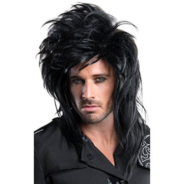 Imagem de Rubie's Costume Co Peruca feminina Rockstar, Preto, tamanho nico