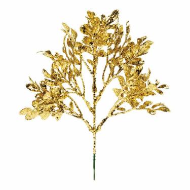 Imagem de Pick Galho Curto Natalino Dourado 1un 30x15x1cm 1695742