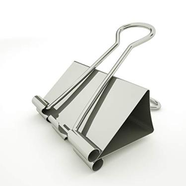 Imagem de Clipes de fichário Nctinystore prendedores de papel prata de metal, pequeno, médio, grande, tamanhos, sortidos tamanhos. 1,9 cm – 6,35 cm, 24 Pcs, 1.25 inch / 32 mm