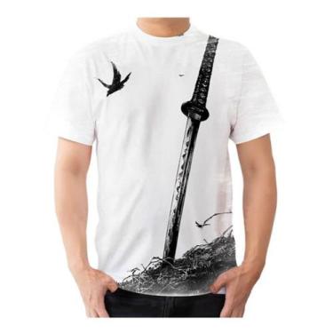 Imagem de Camisa Camiseta Personalizado Katana Ninja Japão - Estilo Kraken