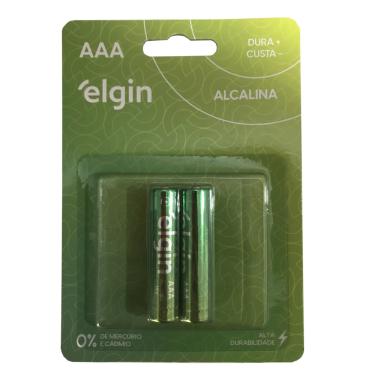 Imagem de Pilha Alcalina aaa Palito 1,5V LR032 Elgin Kit 2 un Original