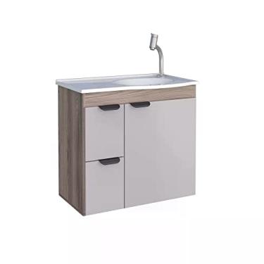 Imagem de Gabinete para Banheiro em Madeira Margarida Cozimax Nude/tamarindo