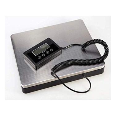 Imagem de balança de cozinha digital sem tigela com escala eletrônica destacável com luz de fundo móvel display lcd 180 kg / 100g de alta precisão cozinha antiderrapante