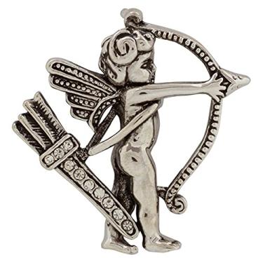 Imagem de Broche Metal Strass Cupido BRG7254
