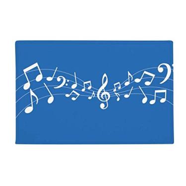 Imagem de DIYthinker Tapete azul antiderrapante Jumpg 5-le Staff 40,64 x 60,96 cm