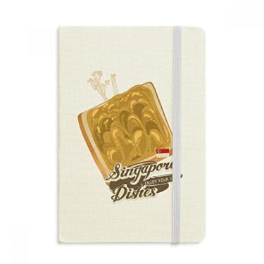 Imagem de Caderno tradicional Singapura Kaya Toast oficial de tecido rígido clássico diário para cadernos e anotações