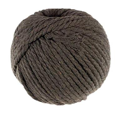 Imagem de Corda de algodão de macramê natural Craft County – Comprimento de 50 metros (chocolate escuro, 4 mm)