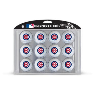 Imagem de Team Golf MLB Chicago Cubs 12 bolas de golfe tamanho regulamentado, pacote com 12, impressão colorida e durável do time