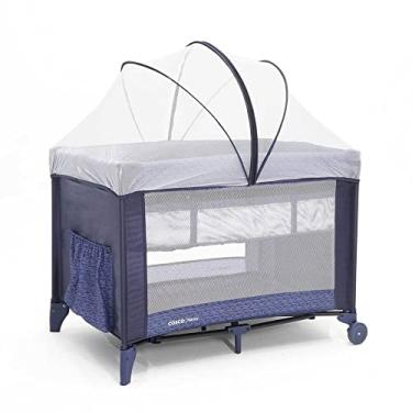 Imagem de Cosco Kids, Berço Nanny, 0 a 18kg, Azul Rajado