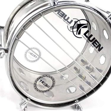 Imagem de Bacurinha/Repinique Vazado - Serie Tribo 15X08" Inox Escovado 6 Afin Ferr Cromado Pele Clear Com Sis