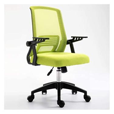 Imagem de Cadeira de escritório Cadeira de mesa Mesas e cadeiras Jogos Cadeira giratória Cadeira executiva Cadeira de escritório Ergonomia Cadeira giratória Cadeira de trabalho Cadeira de malha (cor: verde)