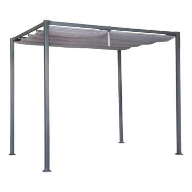 Imagem de Pergolado Retrátil Aço E Poliester Tenda 3x3 - Bilbao