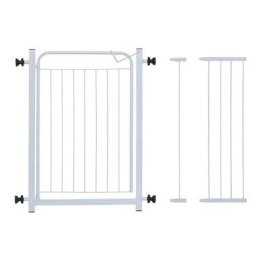 Imagem de Cerca Grade P/Porta Portão Pressão Pet Cães Criança 70/99cm