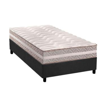 Imagem de Conjunto Box Solteiro: Colchão Anatômico Paropas D33/ag65 Confort + Base Crc Suede Gray...