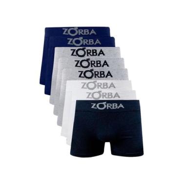 Imagem de Kit 8 Cuecas Boxer Algodão Cotton Box Ultra Conforto Full - Zorba