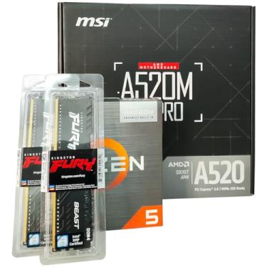 Imagem de KIT UPGRADE AMD RYZEN 5 5600GT, 16GB DDR4 3200MHZ, MB A520