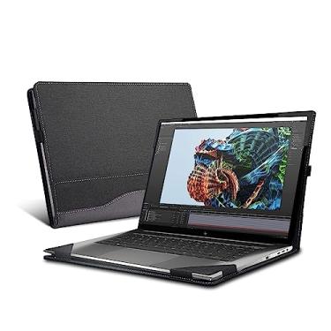 Imagem de VEVOOD Capa para laptop Thinkbook15Gen3/4/39.6 cm para HP ZBook Studio G8 Capa protetora antiqueda com tudo incluído para ThinkPad Z16 capa de computador de couro PU de 16 polegadas (39.6 cm,