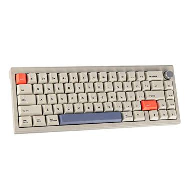 Imagem de SUEHIODHY Teclado mecânico CIDOO V65 V2 sem fio Hot Swap, teclado para jogos com 65% de montagem em gaxeta, com capa CNC de alumínio VIA botão de volume RGB programável virado para sul para