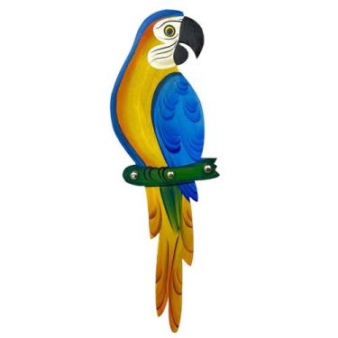 Imagem de Porta Chaves De Arara Grande Artesanal MDF Pintado Chave - Ateliê Cent