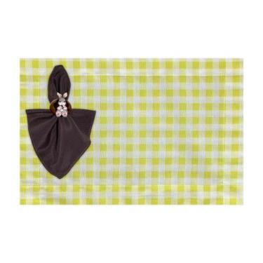 Imagem de Kit Jogo Americano Completo Páscoa Coelho Colorido - MUMUDECOR, XADREZ