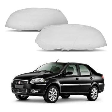 Imagem de Par 2 Lente Do Farol Fiat Siena Rstiii 1.4 1.8 2007 A 2010 - RF