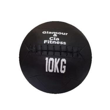 Imagem de Wall Ball De 10Kg Em Sintético Alta Qualidade Para Academia Treinos De