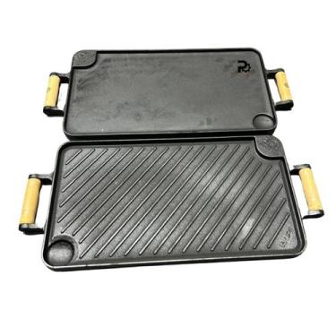 Imagem de Bifeteira Chapa Dupla Face Em Ferro Fundido 26x48 Libaneza