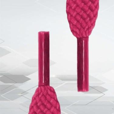 Imagem de Par De Cadarço Achatado Para PINK Tênis E Sapatos 1,20m Rosa - Home Go