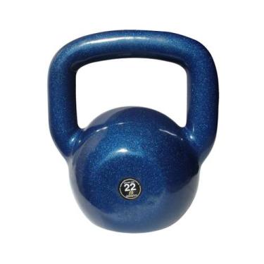 Imagem de Kettlebell Emborrachado Treinamento Funcional Fitness 22,0kg - ANILHAS