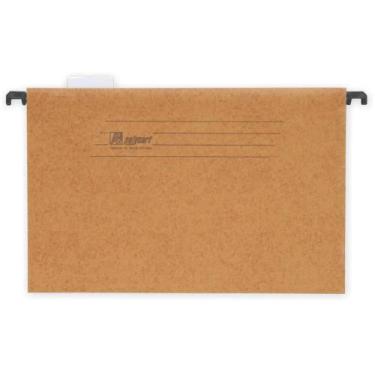 Imagem de Pasta Suspensa Marmorizada Plastificada Haste Plastica PCT com 10 - GN