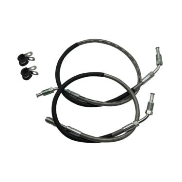 Imagem de 1930752 1930753 Linha de mangueira de freio dianteira esquerda e direita para Polaris Sportsman Xplorer Big Boss Magnum Trail Boss Trail Blazer Xpress Scrambler Sport Xpedition Worker 500 400 250 300