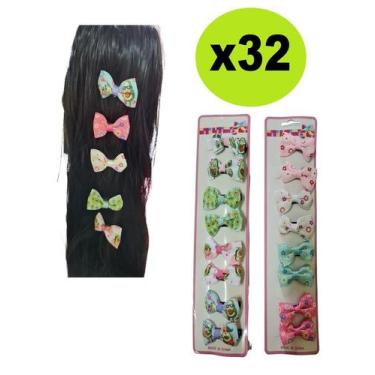 Imagem de Kit 32 Laços pequeno c/ Presilha Estampas sortidas Infantil - Lynx pro