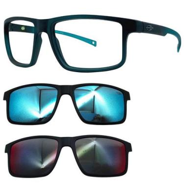 Imagem de Oculos Mormaii 6127 Swap 5 K04 Com 2 Clipons Azul e Red, Azul, Red