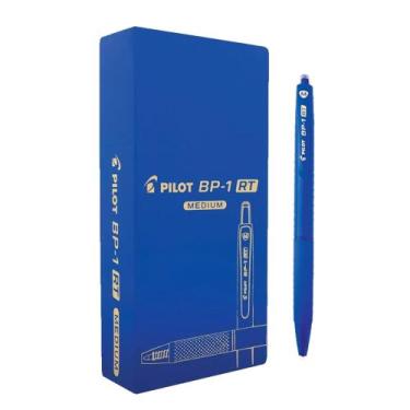 Imagem de Kit 12 Caneta Retratil Com Grip Emborrachado Bp1 Azul - PILOT