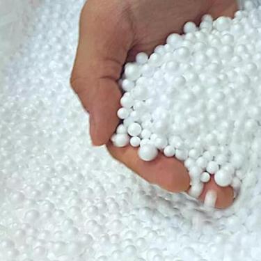 Imagem de 1 Saco 6 Litros Isopor Branco Slime Eps Perolas - CasaTelaRedes
