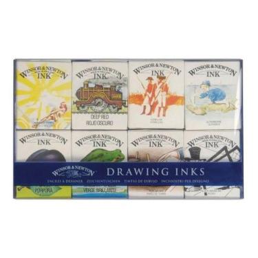 Imagem de Winsor & Newton Tinta Para Desenho William Collect 8 Unidades