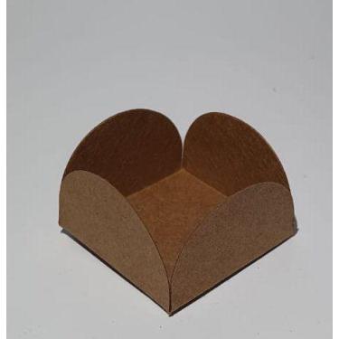 Imagem de Forminha 4 Pétalas Kraft com 50 Unidades 3,5x3,5 - Candy