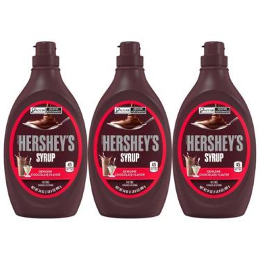 Imagem de Kit 3 Calda de Chocolate Importada Hershey's Syrup 680 Gr - Lotus