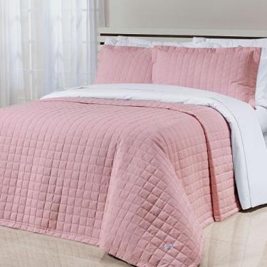 Imagem de Cobre Leito Colcha Casal Queen Glass Tecido Percal 200 Fios Algodão 03