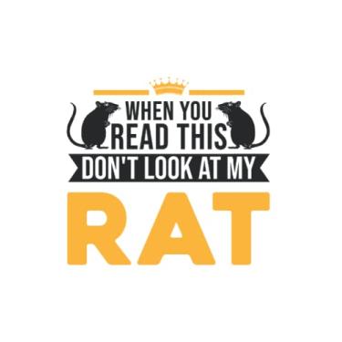 Imagem de Notebook With Rat: When You Read This Don't Look At My Rat Ratte / 6x9 Inches / 120 graph Sites
