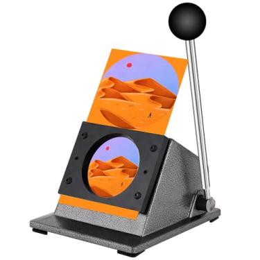 Imagem de EKVILI Cortador De Papel Para Botões De 2,28/58 Mm Cortador Circular De 2,76/70 Mm Perfurador De Papel Perfurador Gráfico Preciso Cortador De Matriz Para Fazer Botões De 2,28"/58 Mm