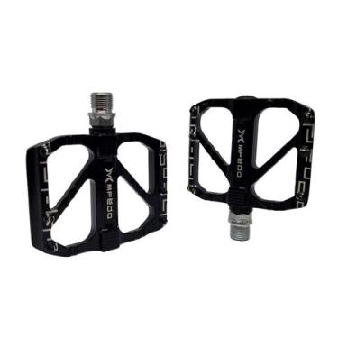Imagem de Pedal Bike Bicicleta Mpeda Plataforma Mtb Rosca Grossa Preto
